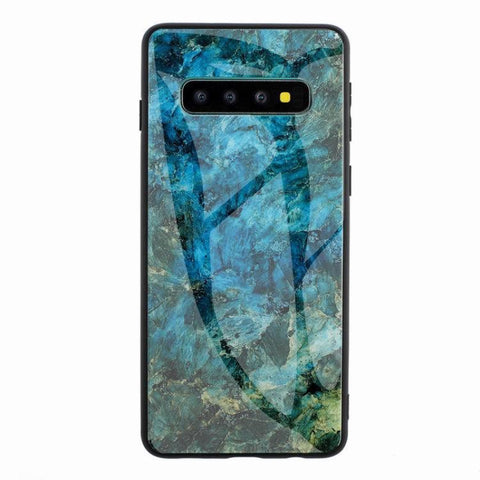 Image of Marble glass shatterproof phone case for Samsung - ALL GIFTS FACTORY