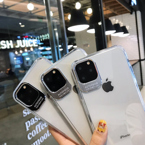 Image of Metal Lens Protection Phone Cover For iPhone - ALL GIFTS FACTORY