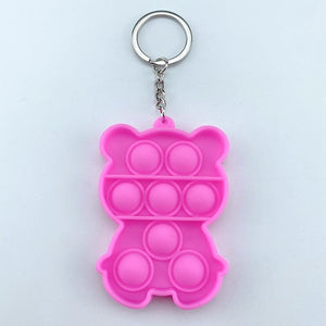 Mini Push Pops Bubble Sensory Toy Keychain