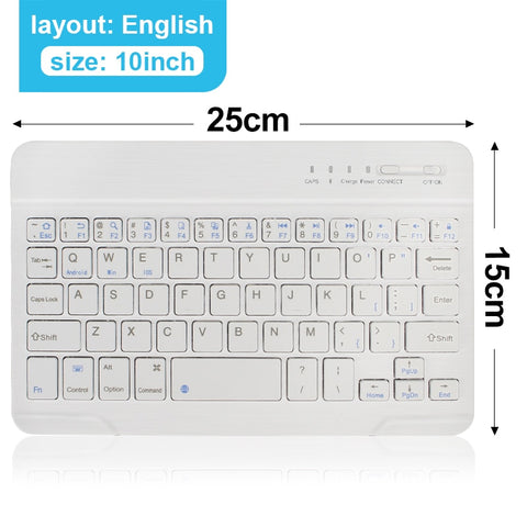 Image of Mini Wireless Keyboard Bluetooth Keyboard For ipad Phone Tablet Rubber keycaps Rechargeable keyboard For Android ios Windows - ALL GIFTS FACTORY