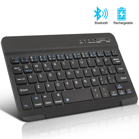 Image of Mini Wireless Keyboard Bluetooth Keyboard For ipad Phone Tablet Rubber keycaps Rechargeable keyboard For Android ios Windows - ALL GIFTS FACTORY