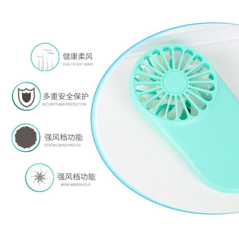 Image of New Pattern Pocket Fans Usb Charge Mini- Hold Fans