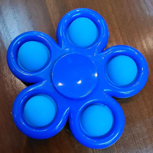 New Plus Fidget spinner 5 sides Custom Popit Finger Fidget Spinner Toys Pop It Flip Spinning Fidget Toys