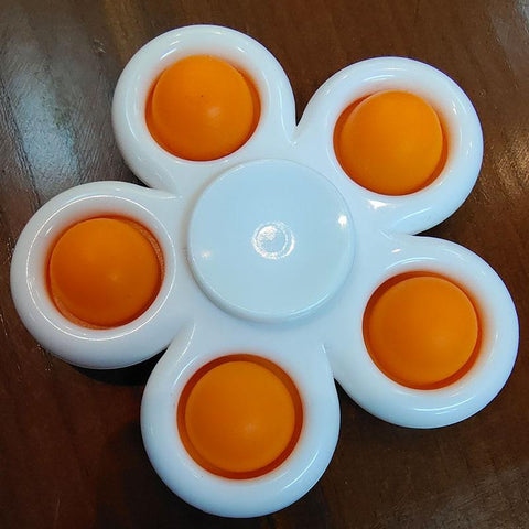 Image of New Plus Fidget spinner 5 sides Custom Popit Finger Fidget Spinner Toys Pop It Flip Spinning Fidget Toys