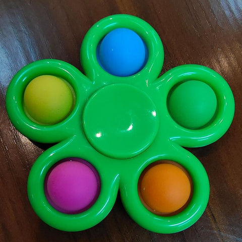 Image of New Plus Fidget spinner 5 sides Custom Popit Finger Fidget Spinner Toys Pop It Flip Spinning Fidget Toys