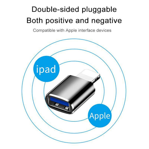 Image of OTG Adapter for iPhone Xs 11 12 Pro Max Converters Charging Data for iPad IOS 13 To USB 3.0 Suport U Disk Smartphone Accessories - ALL GIFTS FACTORY