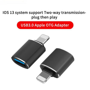 OTG Adapter for iPhone Xs 11 12 Pro Max Converters Charging Data for iPad IOS 13 To USB 3.0 Suport U Disk Smartphone Accessories - ALL GIFTS FACTORY