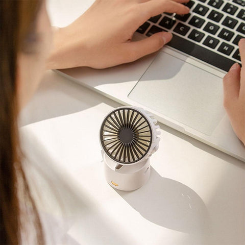 Image of Office Quiet Collapsible Desk Fans Adjustable Mini Fan