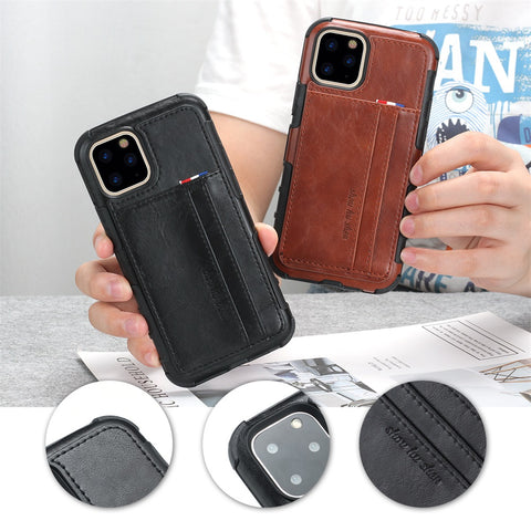 Image of PU Leather Phone Case Cover for iPhone - ALL GIFTS FACTORY