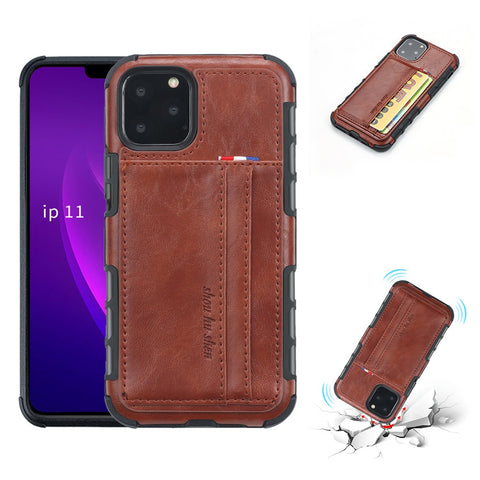 Image of PU Leather Phone Case Cover for iPhone - ALL GIFTS FACTORY