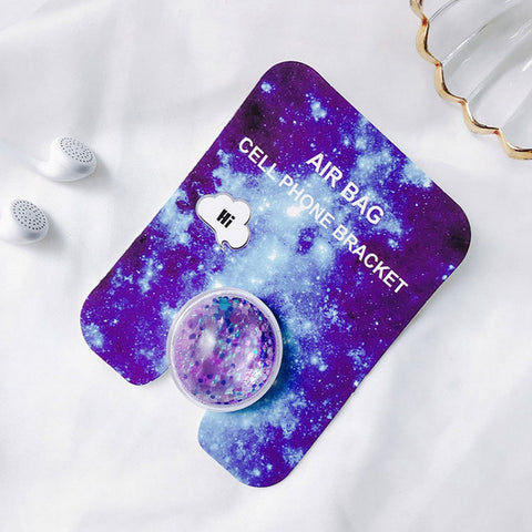Image of Liquid Quicksand Popsockets Colorful Glitter Sparkling Pop up Phone grip Holder stand