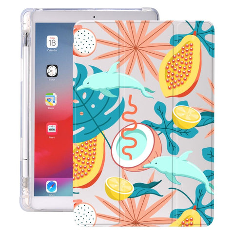 Image of Plant Leaves With Pencil Holder For iPad AIR 3 10.5 Pro 11 2020 Air 4 10.9 2018 9.7 6th 7th 8th Generation Case 10.2 2019 Mini 5 - All Fancy Phone Cases