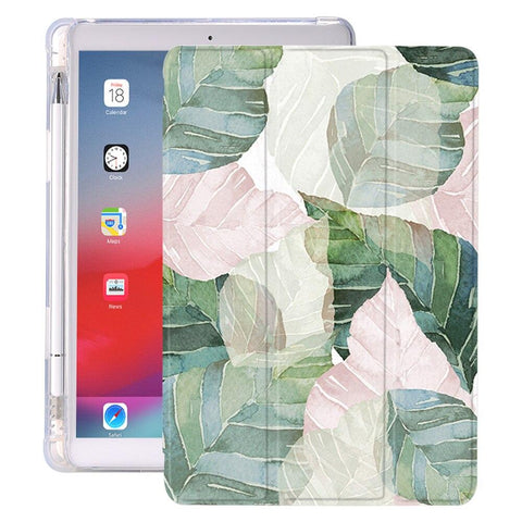 Image of Plant Leaves With Pencil Holder For iPad AIR 3 10.5 Pro 11 2020 Air 4 10.9 2018 9.7 6th 7th 8th Generation Case 10.2 2019 Mini 5 - All Fancy Phone Cases