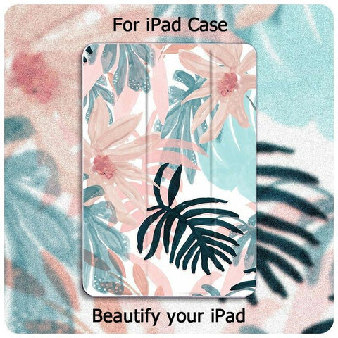 Image of Plant Leaves With Pencil Holder For iPad AIR 3 10.5 Pro 11 2020 Air 4 10.9 2018 9.7 6th 7th 8th Generation Case 10.2 2019 Mini 5 - All Fancy Phone Cases