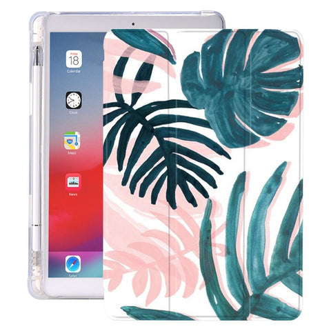 Image of Plant Leaves With Pencil Holder For iPad AIR 3 10.5 Pro 11 2020 Air 4 10.9 2018 9.7 6th 7th 8th Generation Case 10.2 2019 Mini 5 - All Fancy Phone Cases