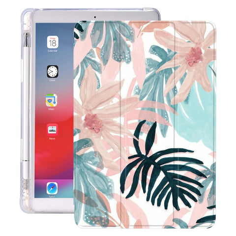 Image of Plant Leaves With Pencil Holder For iPad AIR 3 10.5 Pro 11 2020 Air 4 10.9 2018 9.7 6th 7th 8th Generation Case 10.2 2019 Mini 5 - All Fancy Phone Cases