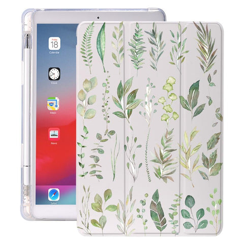 Image of Plant Leaves With Pencil Holder For iPad AIR 3 10.5 Pro 11 2020 Air 4 10.9 2018 9.7 6th 7th 8th Generation Case 10.2 2019 Mini 5 - All Fancy Phone Cases