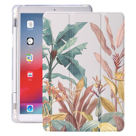 Image of Plant Leaves With Pencil Holder For iPad AIR 3 10.5 Pro 11 2020 Air 4 10.9 2018 9.7 6th 7th 8th Generation Case 10.2 2019 Mini 5 - All Fancy Phone Cases