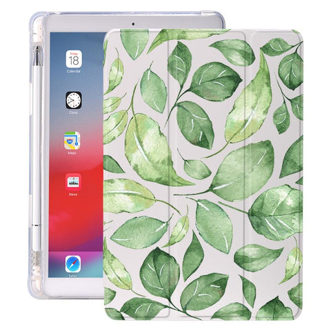 Image of Plant Leaves With Pencil Holder For iPad AIR 3 10.5 Pro 11 2020 Air 4 10.9 2018 9.7 6th 7th 8th Generation Case 10.2 2019 Mini 5 - All Fancy Phone Cases