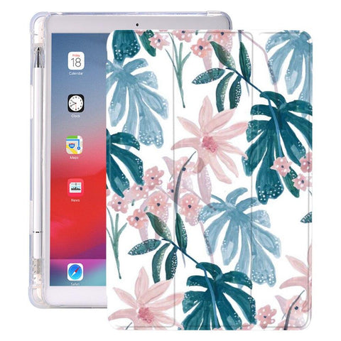 Image of Plant Leaves With Pencil Holder For iPad AIR 3 10.5 Pro 11 2020 Air 4 10.9 2018 9.7 6th 7th 8th Generation Case 10.2 2019 Mini 5 - All Fancy Phone Cases