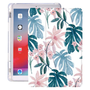 Plant Leaves With Pencil Holder For iPad AIR 3 10.5 Pro 11 2020 Air 4 10.9 2018 9.7 6th 7th 8th Generation Case 10.2 2019 Mini 5 - All Fancy Phone Cases