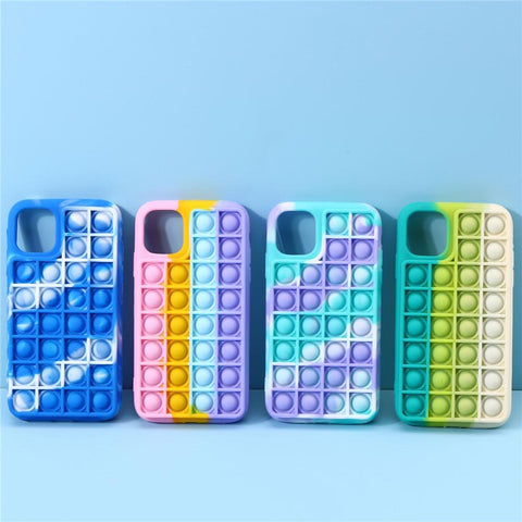 Image of Pop Fidget Toys Push It Bubble case For iPhone models