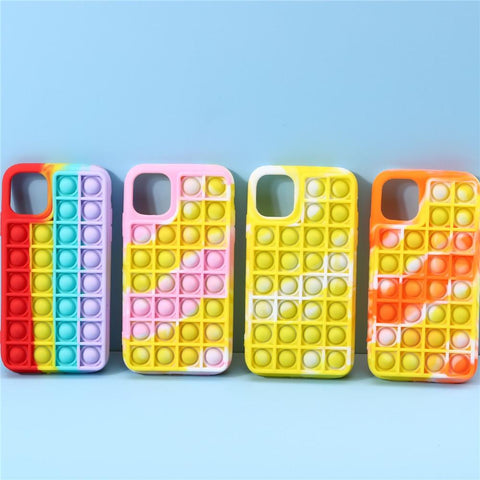 Image of Pop Fidget Toys Push It Bubble case For iPhone models