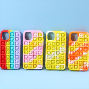 Pop Fidget Toys Push It Bubble case For iPhone models