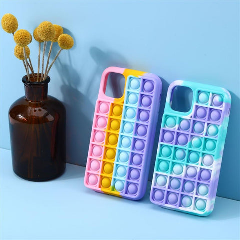 Image of Pop Fidget Toys Push It Bubble case For iPhone models