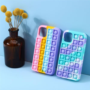 Pop Fidget Toys Push It Bubble case For iPhone models