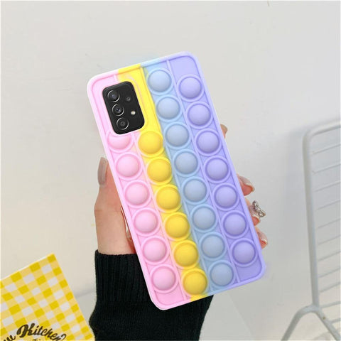 Image of Push Pop Bubble Fidget Toys 3D Soft Case For Samsung phone models