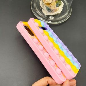 Push Pop Bubble Fidget Toys 3D Soft Case For Samsung phone models