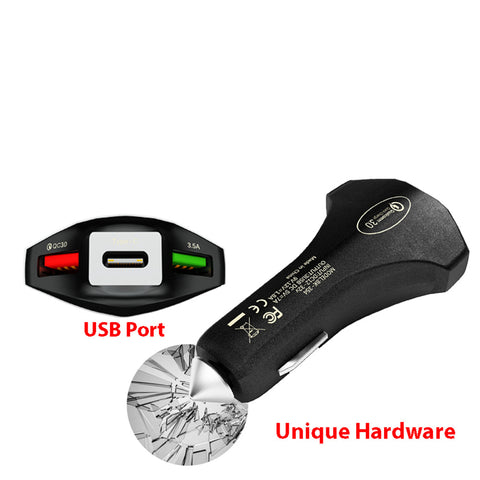 Image of QC 3.0 3 Port USB Fast Charging Car Charger - ALL GIFTS FACTORY