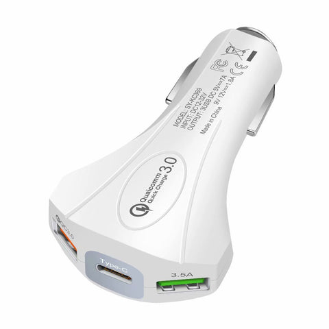 Image of QC 3.0 3 Port USB Fast Charging Car Charger - ALL GIFTS FACTORY