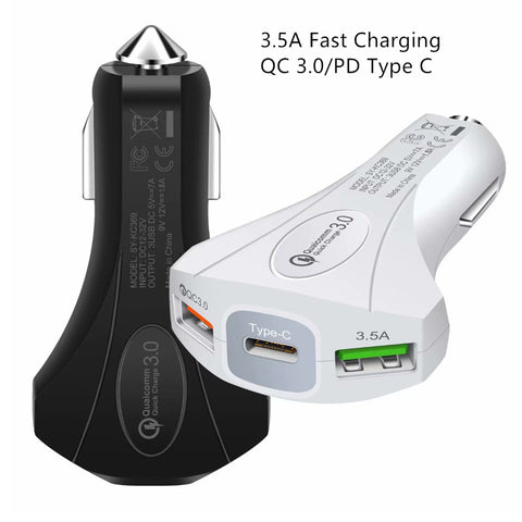 Image of QC 3.0 3 Port USB Fast Charging Car Charger - ALL GIFTS FACTORY