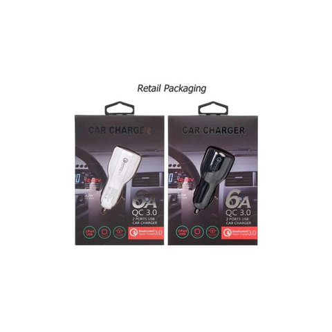 Image of QC3.0+3.1A Dual USB Fast Charging Car Charger - ALL GIFTS FACTORY