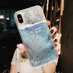 Quicksand Liquid Whale Phone Case for iPhone - ALL GIFTS FACTORY