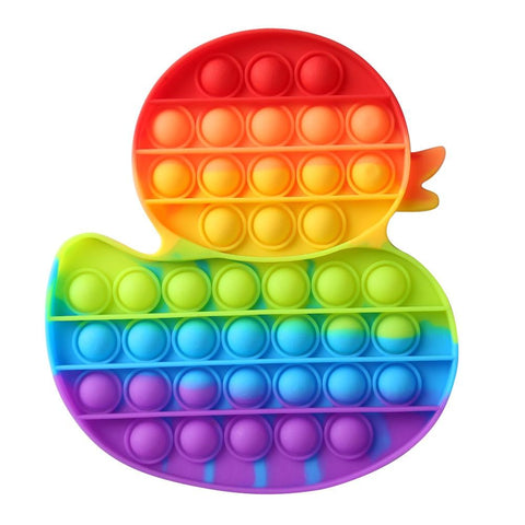 Image of Rainbow Push Bubble Pops Fidget Sensory Toy for Autisim Special Needs Anti-stress Game Stress Relief Squishy Pop Fidget Toys - ALL GIFTS FACTORY