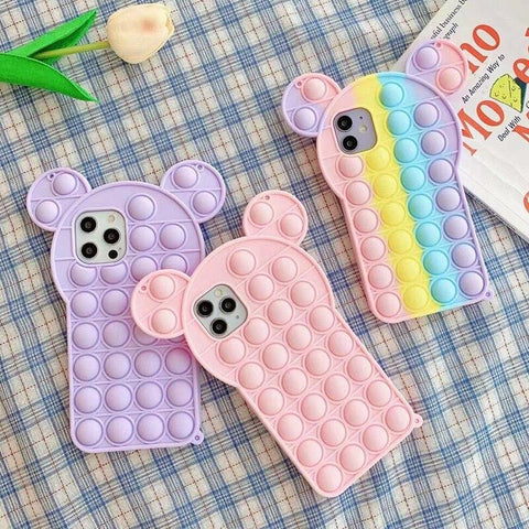 Image of Pop Fidget Toys Push It Bubble Phone Case For iphone - ALL GIFTS FACTORY