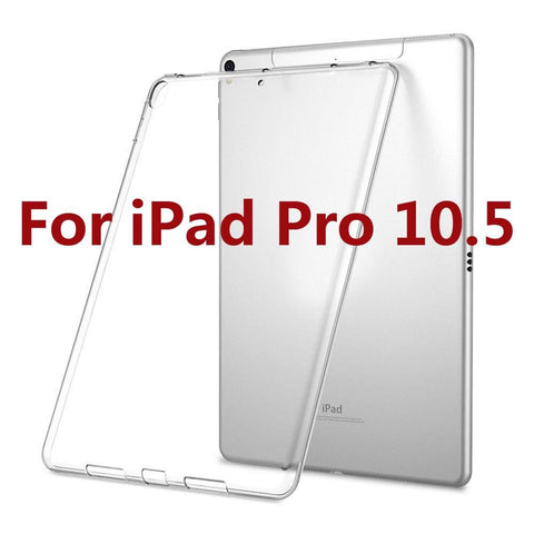 Image of Silicon Case For iPad Pro 11 12.9 2018 9.7 Clear Transparent Case Soft TPU Bumper Cover Tablet Case For iPad 2 3 4 5 6 Air Mini - All Fancy Phone Cases