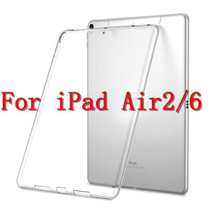 Silicon Case For iPad Pro 11 12.9 2018 9.7 Clear Transparent Case Soft TPU Bumper Cover Tablet Case For iPad 2 3 4 5 6 Air Mini - All Fancy Phone Cases