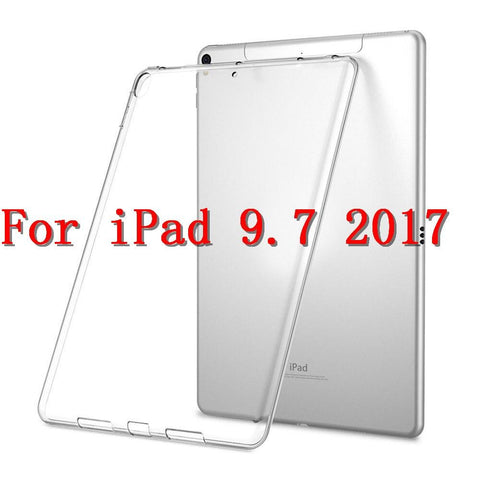 Image of Silicon Case For iPad Pro 11 12.9 2018 9.7 Clear Transparent Case Soft TPU Bumper Cover Tablet Case For iPad 2 3 4 5 6 Air Mini - All Fancy Phone Cases