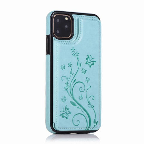 Image of Small Butterfly Embossed Leather Phone Case - ALL GIFTS FACTORY