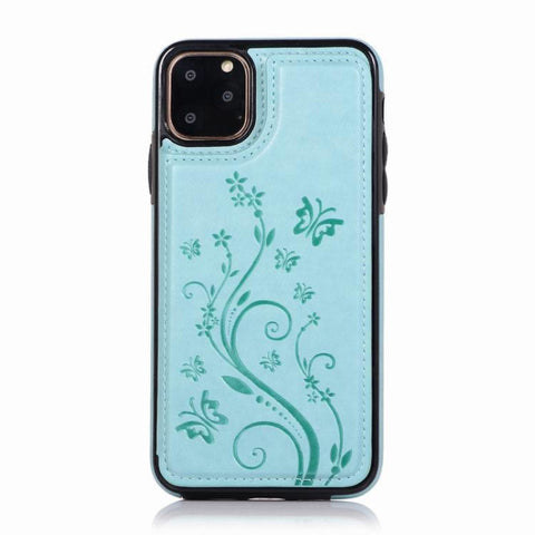 Image of Small Butterfly Embossed Leather Phone Case - ALL GIFTS FACTORY