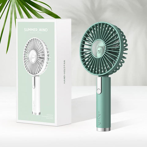 Image of Summer Portable Mini 3 Speed Adjustable USB Rechargeable Desk Handheld Fan