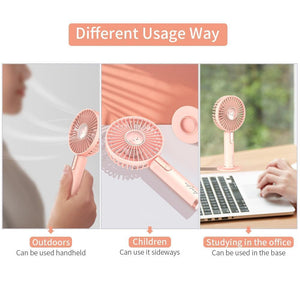 Summer Portable Mini 3 Speed Adjustable USB Rechargeable Desk Handheld Fan