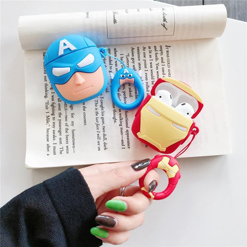 Image of Super Heroes design airpod case for Wireless Earphone Airpods