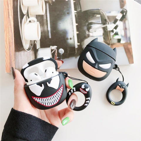 Image of Super Heroes design airpod case for Wireless Earphone Airpods