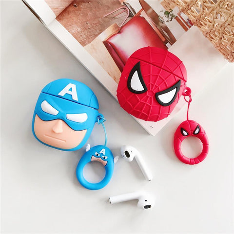 Image of Super Heroes design airpod case for Wireless Earphone Airpods