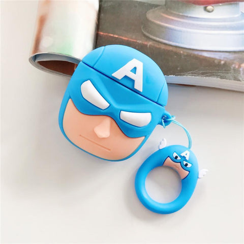 Image of Super Heroes design airpod case for Wireless Earphone Airpods